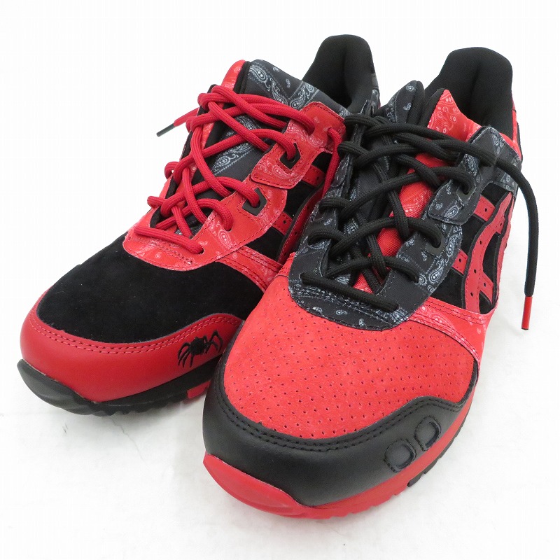 【中古】asics | アシックス ×RED SPIDER GEL-LYTE 3 スニーカー 1201A854 赤いこと 28.5珊【瀬戸大橋店】