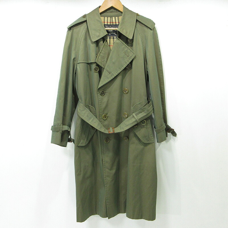 【中古】BURBERRY | バーバリー トレンチコート 80's～90's WR083-902-79 カーキグリーン サイズ：92 170【三重本店】