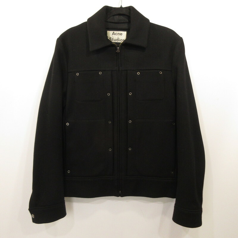 【中古】ACNE STUDIOS | アクネストゥディオズ METAL JACKET その他アウター 22F163 ブラック サイズ：44【姫路東店】