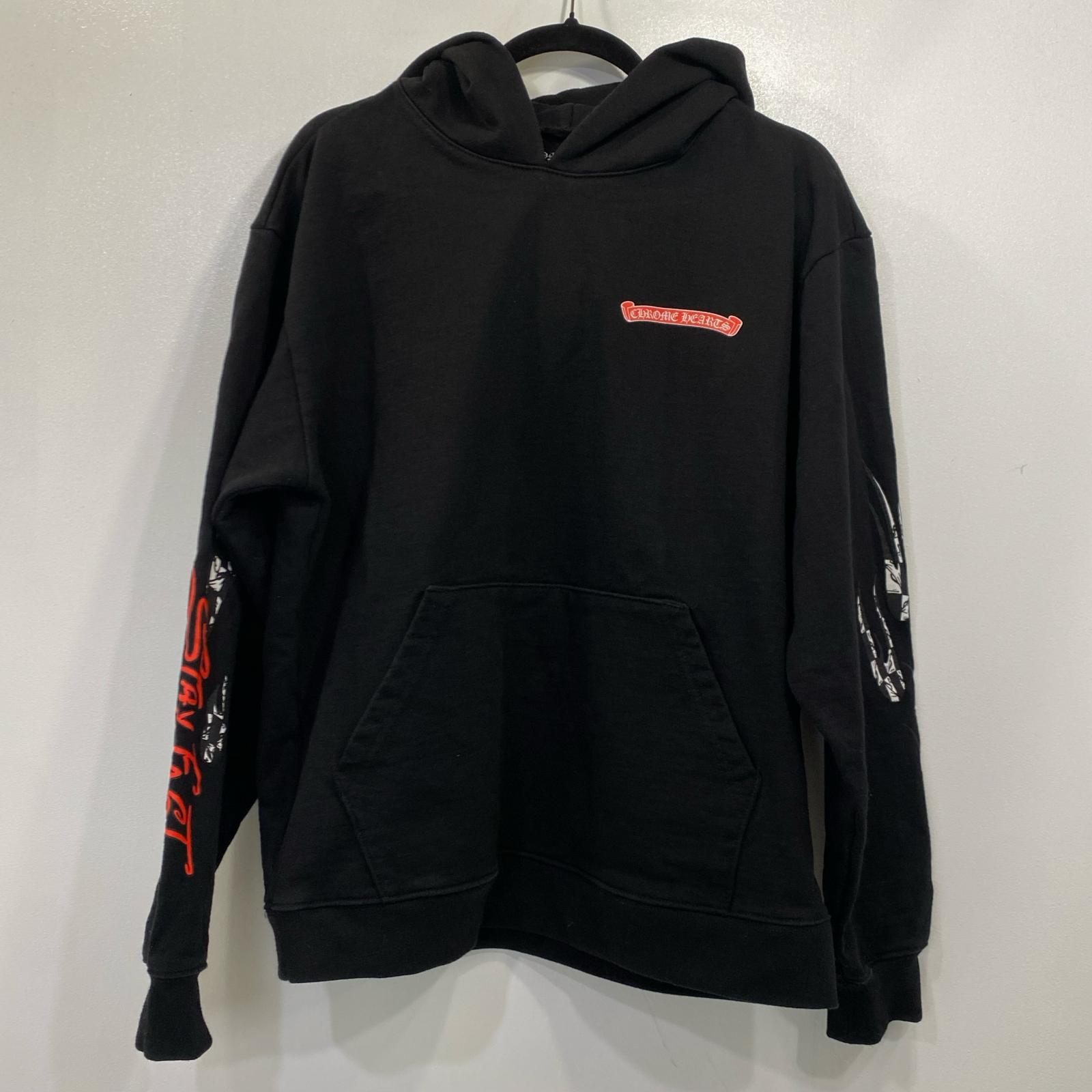 【中古】CHROME HEARTS | クロムハーツ×Matty Boy Stay Fast Hoodie パーカー 国内正規品 ブラック サイズ：L【姫路東店】 108,900円