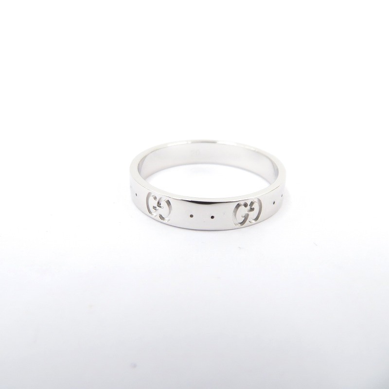 【中古】GUCCI | グッチ アイコンリング 輪っか・指環 660070 大きさ:20(19号) しろがね色【瀬戸大橋店】