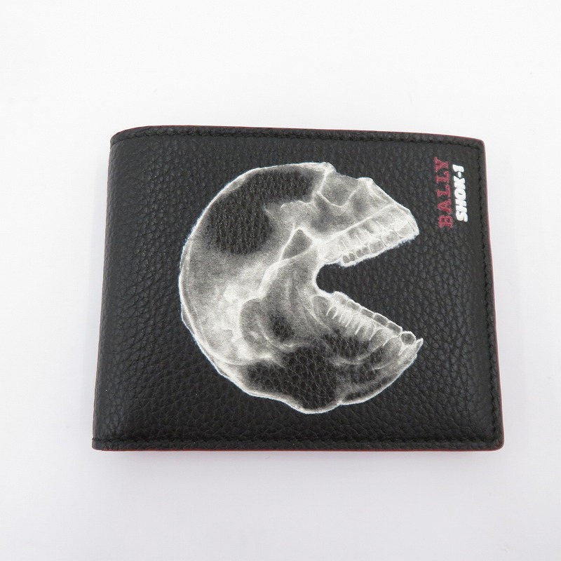 【中古】BALLY | バリー ×SHOK-1 18aw 二つ折り財布 ブラック【瀬戸大橋店】