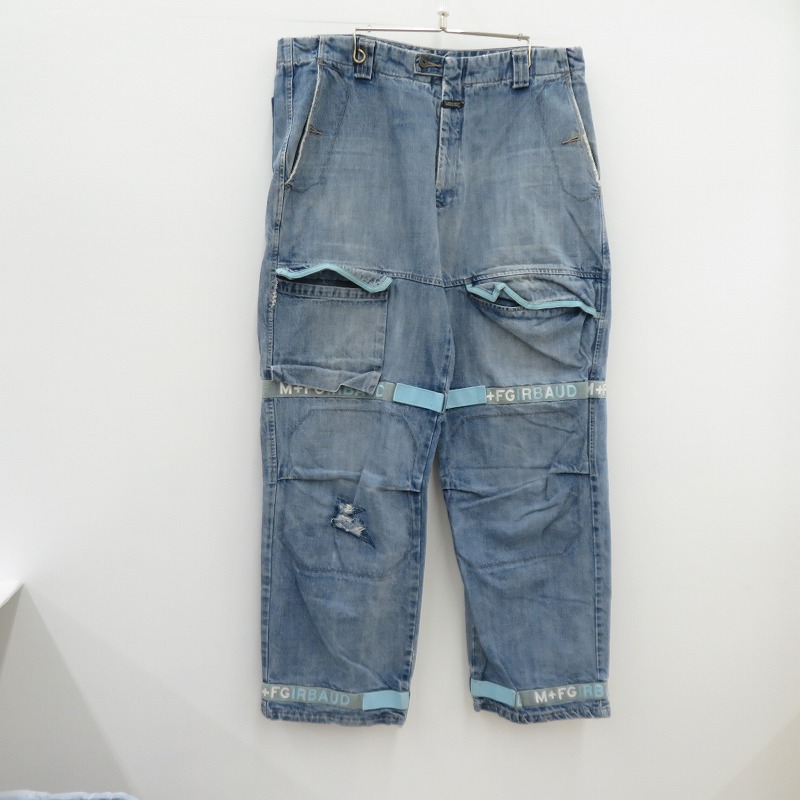 【中古】Marithe+Francois Girbaud | マリテフランソワジルボー シャトルパンツ デニムパンツ ブルー サイズ：40【瀬戸大橋店】