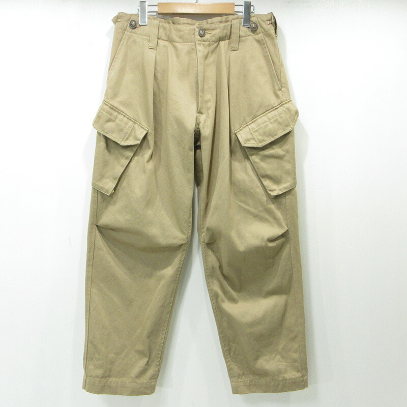 【中古】markaware | マーカウェア Organic Cotton Combat Drill オーガニックコットンコンバットドリル カーゴパンツ A22C-09PT01C ベージュ サイズ：3【三重本店】