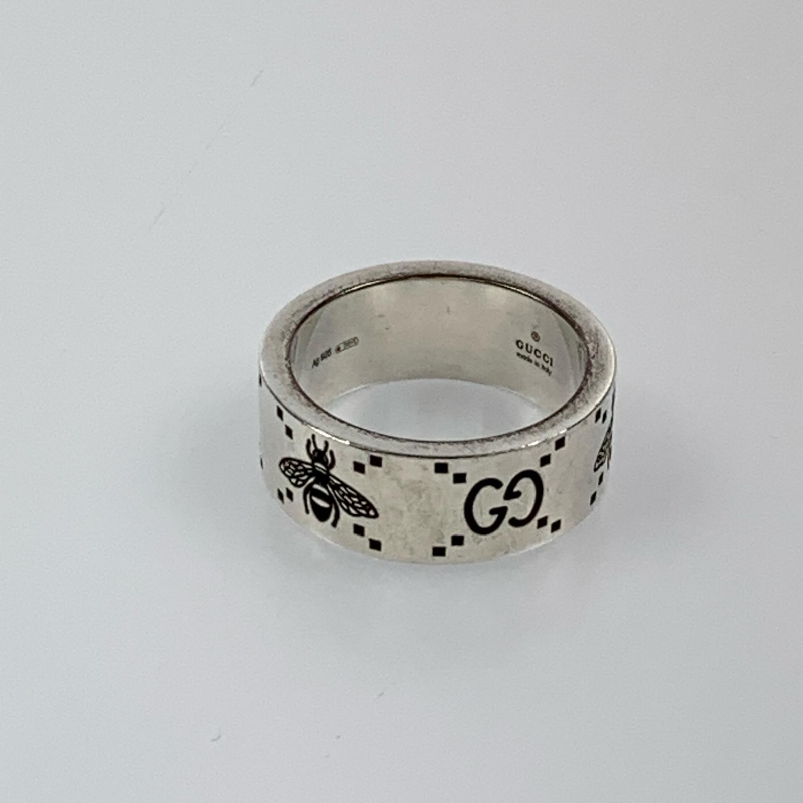 【中古】GUCCI | グッチ GG&ビー リング・指輪 728304 ｻｲｽﾞ:#23 シルバー【姫路東店】