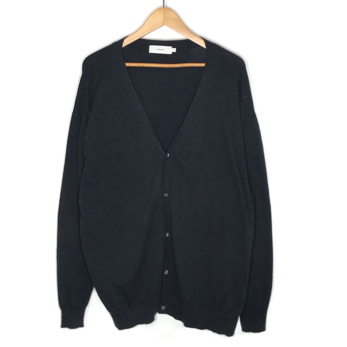 【中古】Graphpaper | グラフ記録調査報告 Suvin Cardigan ジレー GU191-80066 黒いこと 大きさ：2【倉吉店】
