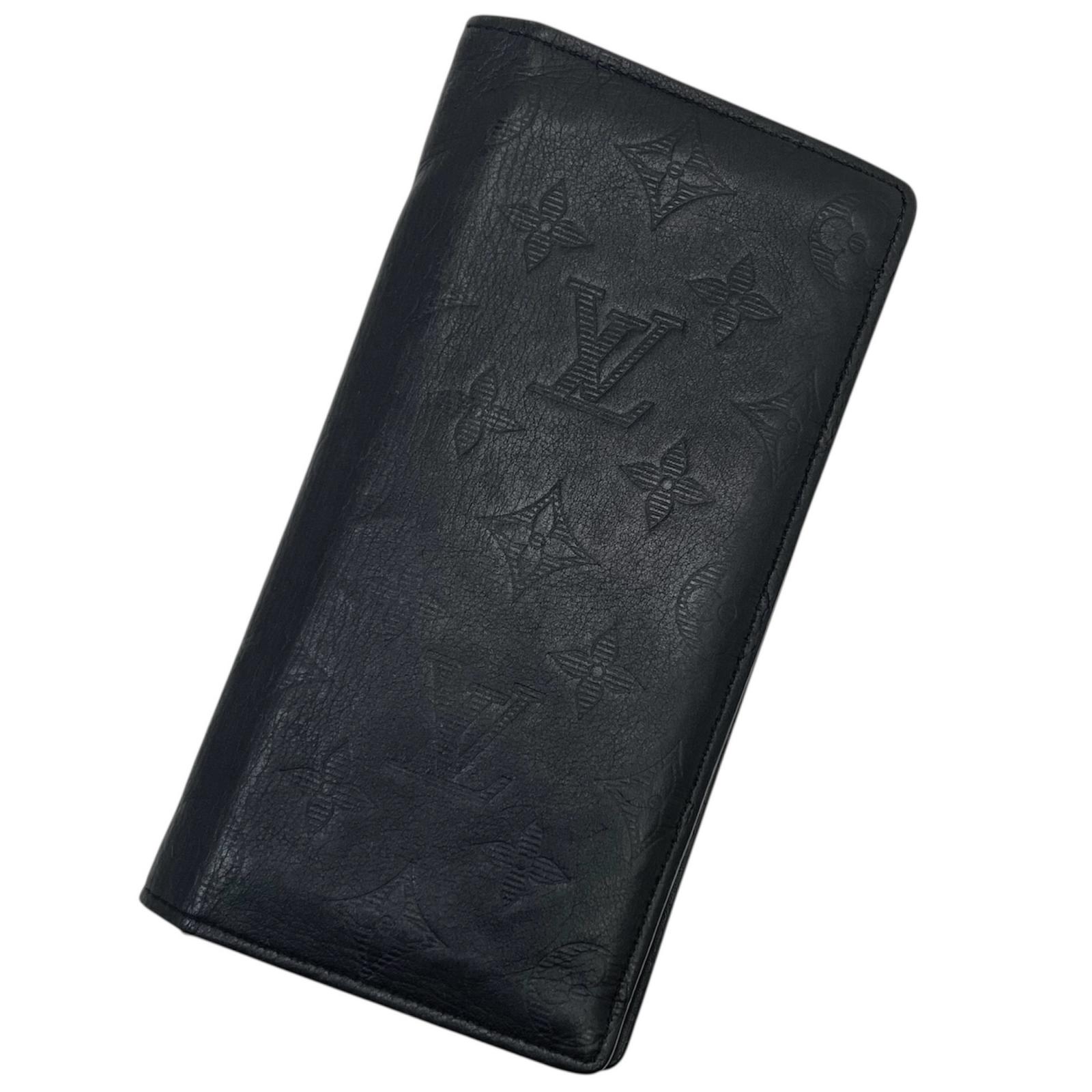【中古】LOUIS VUITTON | ルイ・ヴィトン ポルトフォイユ ブラザ モノグラム シャドウ 二つ折り長財布 M62900 ブラック【尾張小牧店】｜お宝市番館 28,258円