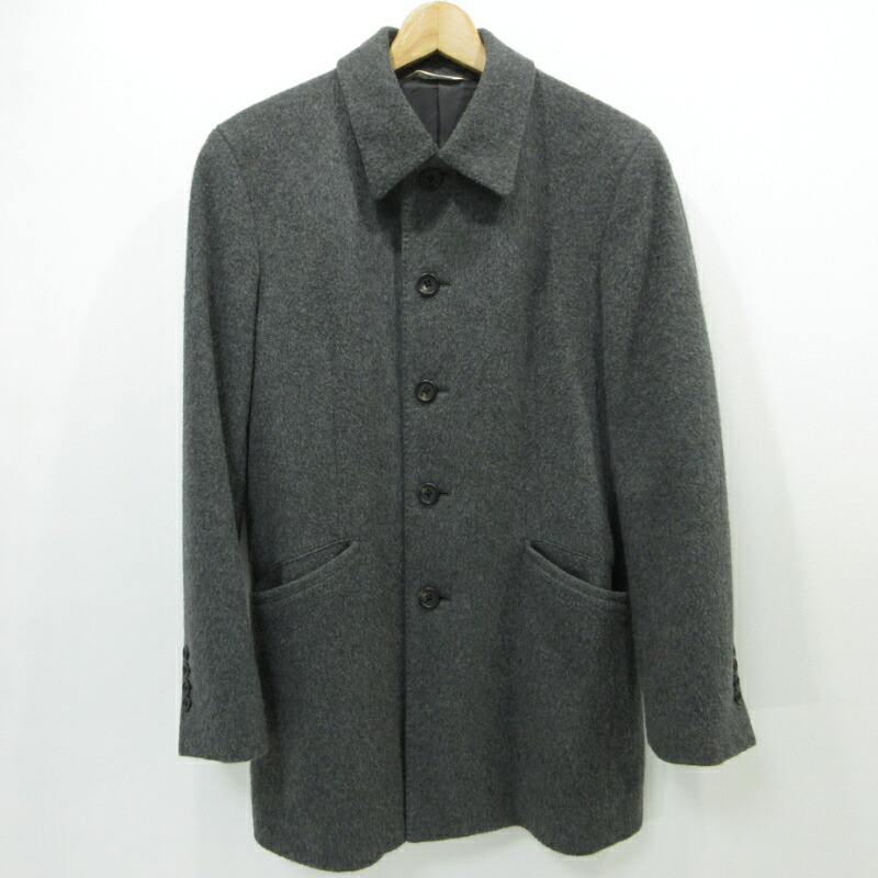 【中古】Paul Smith | 極点・スミス 羊毛厚地の外套 パソコン-RM-35341 薄墨色 大きさ：M【三重中央局】
