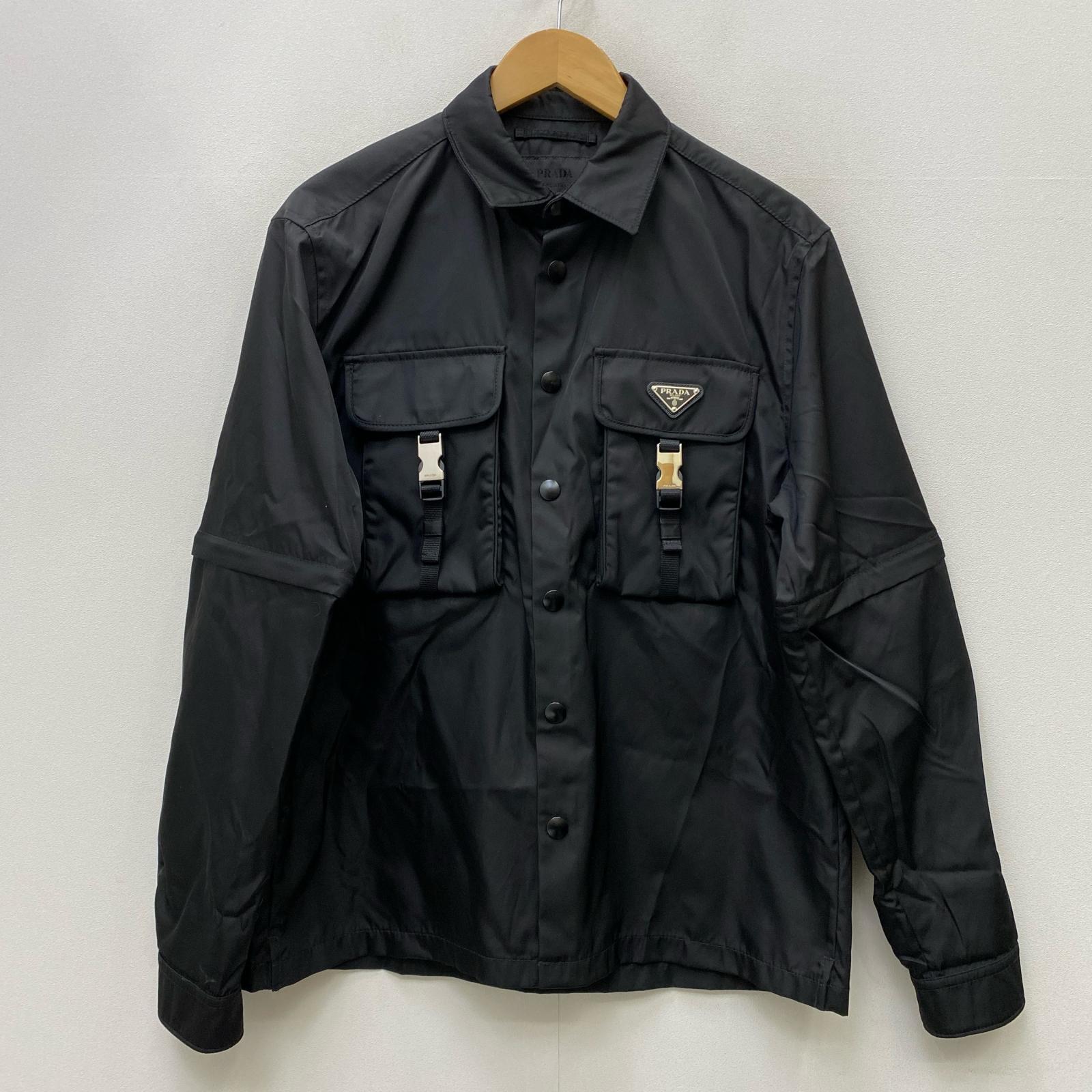 【中古】PRADA | プラダ re-nylon shirt 国内正規品 その他トップス sc548 s212 ブラック サイズ：S【加古川店】