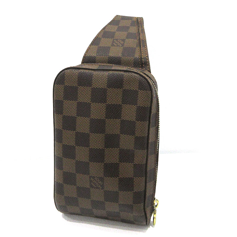 【中古】LOUIS VUITTON | ルイ・ヴィトン ダミエ ジェロニモス ウエストバッグ ボディバッグ N51994 ブラウン【三重本店】