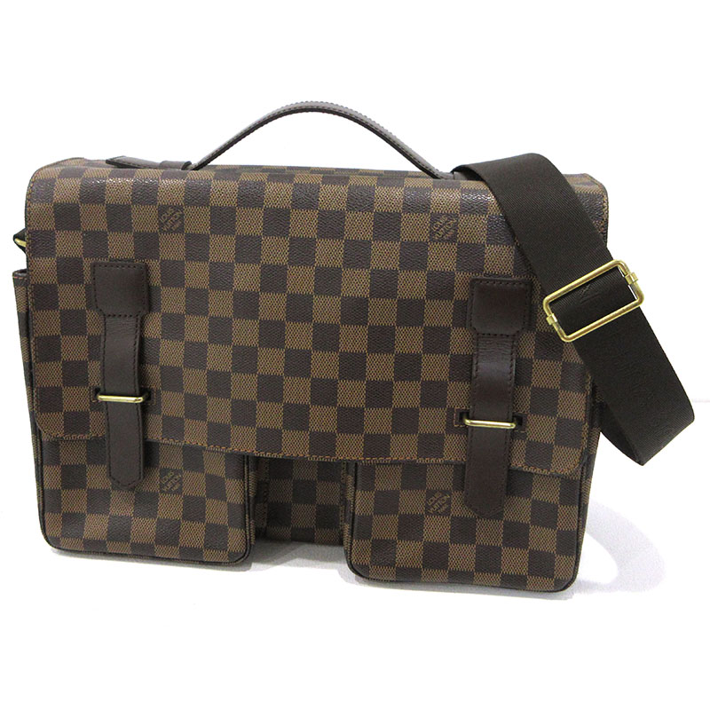 【中古】LOUIS VUITTON | ルイ・ヴィトン ダミエ ブロードウェイ ショルダーバッグ N42270 赤銅色【三重中央局】