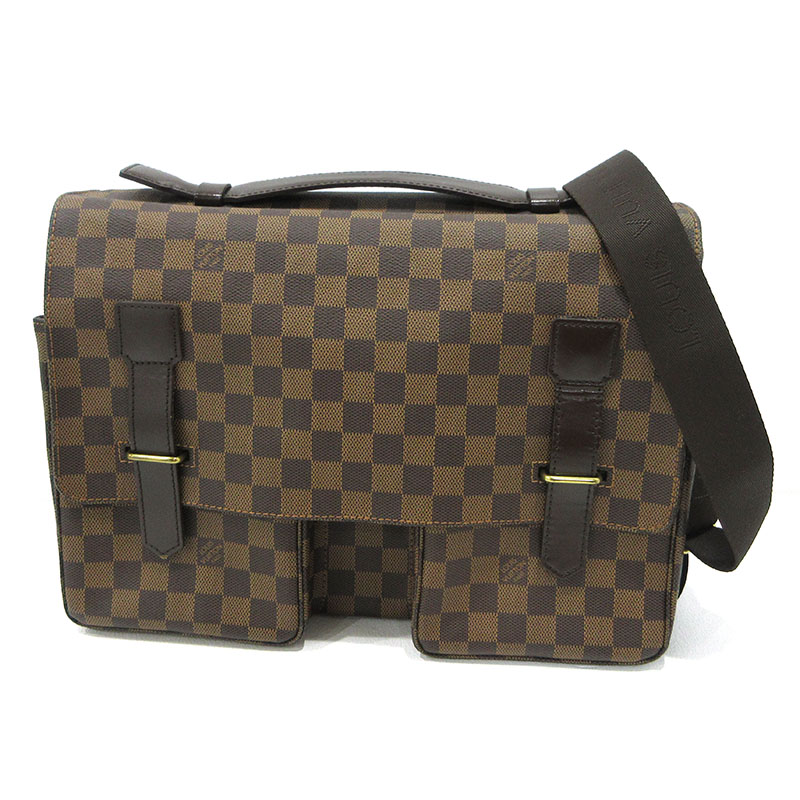 【中古】LOUIS VUITTON | ルイ・ヴィトン ダミエ ブロードウェイ ショルダーバッグ N42270 赤銅色【三重中央局】