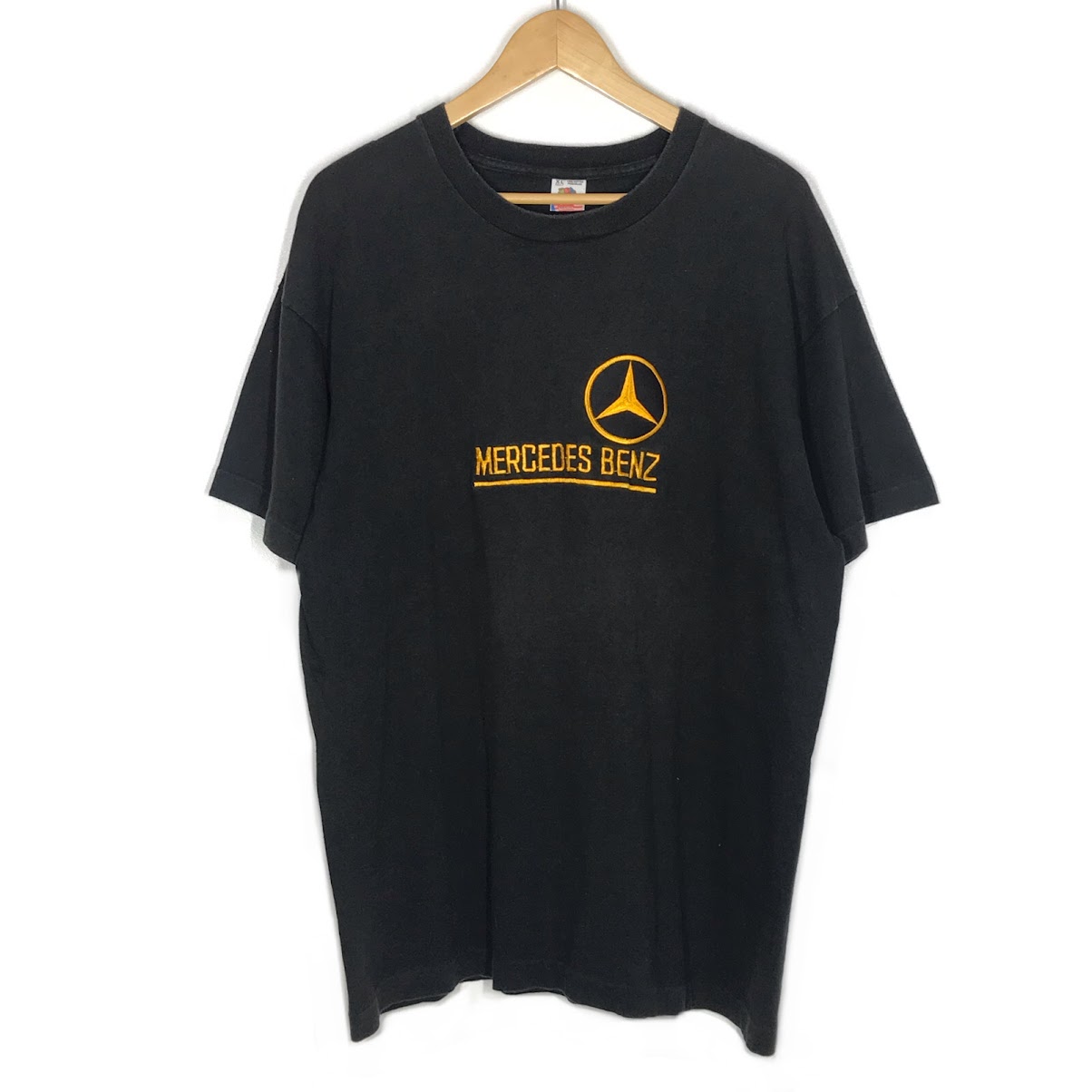 【中古】FRUIT OF THE LOOM | フルーツオブザルーム USA製 Mercedes Benz メルセデス・ベンツ 半袖Ｔシャツ 黒いこと 大いさ：XL【倉吉店】