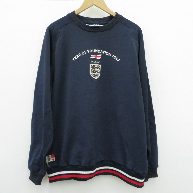 【中古】UMBRO | アンブロ ｲﾝｸﾞﾗﾝﾄﾞ代表 スウェット ネイビー サイズ：XL【瀬戸大橋店】