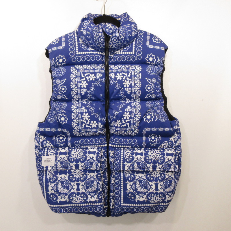【中古】LIBERE リベーレ BANDANA DOWN VEST ダウンベスト 225110 サイズ:M【姫路東店】|お宝市番館