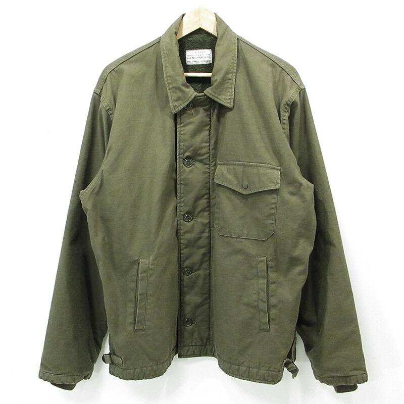 【中古】 WAIPER | ワイパー A-2 デッキジャケット U.S. NAVY ミリタリージャケット 23WP76 カーキグリーン サイズ：XXL【三重本店】