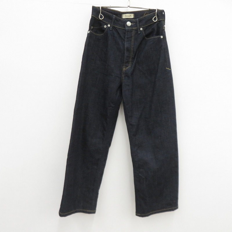 【中古】YANUK | ヤヌーク ボーイズストレートLEA / OWI デニムパンツ 57134230 ネイビー サイズ：24【瀬戸大橋店】