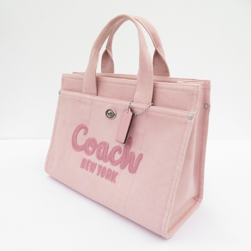 【中古】COACH | コーチ カーゴ トート バッグ トートバッグ C2557-CBG45 ピンク【瀬戸大橋店】