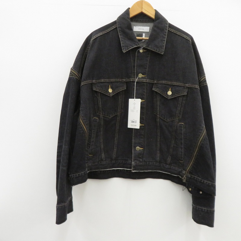 【中古】FACETASM | ファセッタズム ZIPPER DENIM JKT デニム ジャケット KR-JK-M10 ブラック サイズ：4【瀬戸大橋店】