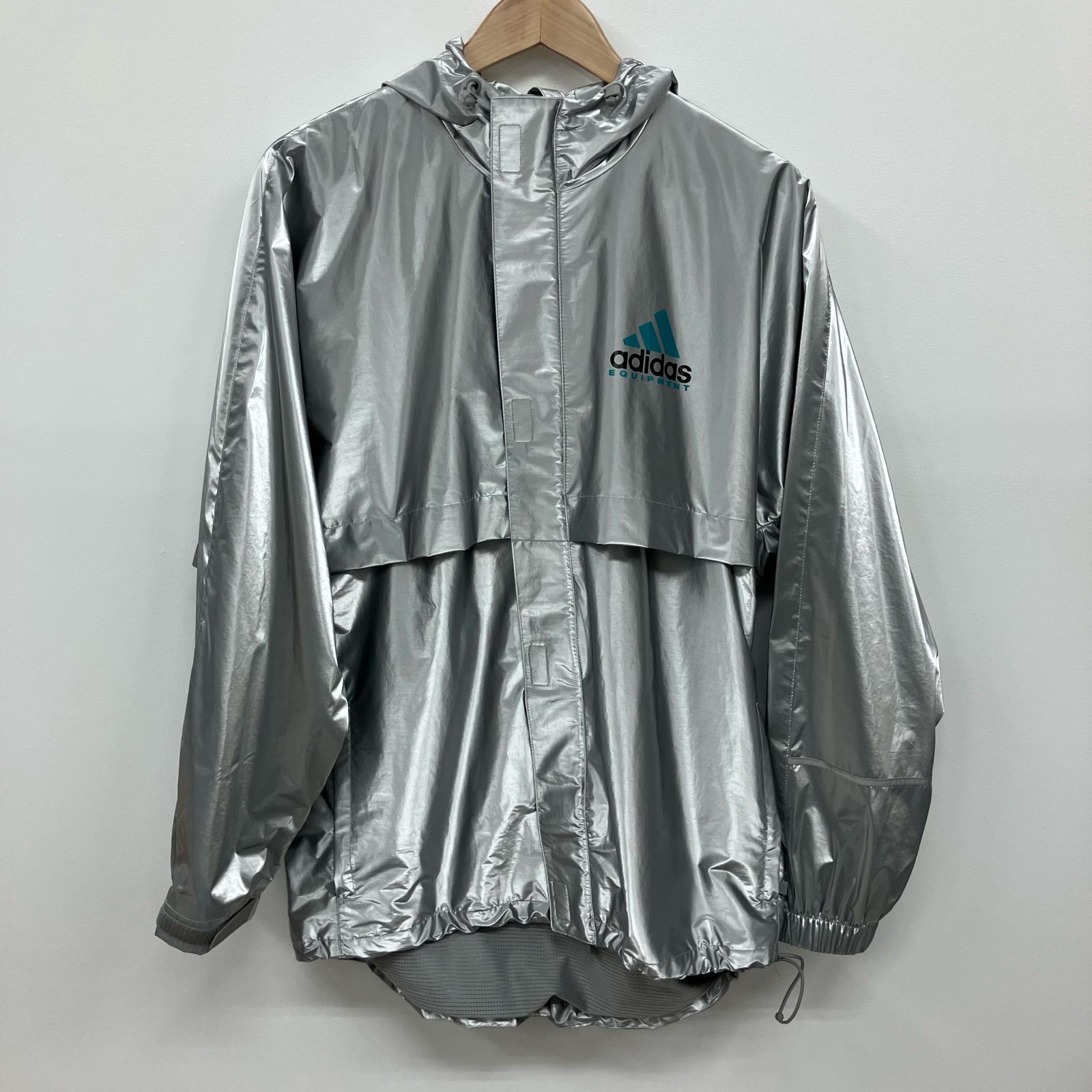 【中古】adidas | アディダス EQT MET WINDBREAKER マウンテンパーカー JN4526 シルバー サイズ:XL【イオン広店】