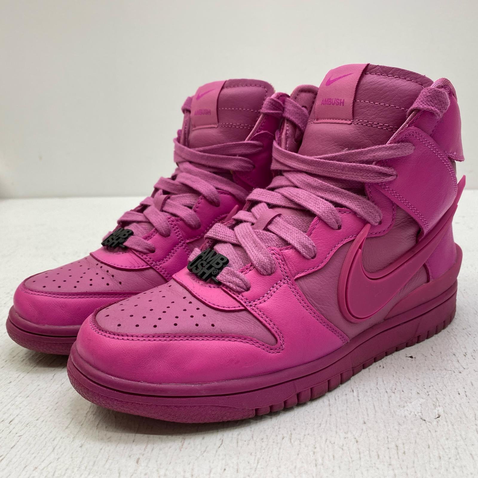 【中古】NIKE | ナイキ AMBUSH×Dunk High 'Pink' スニーカー cu7544-600 ピンク 24.5cm【加古川店】