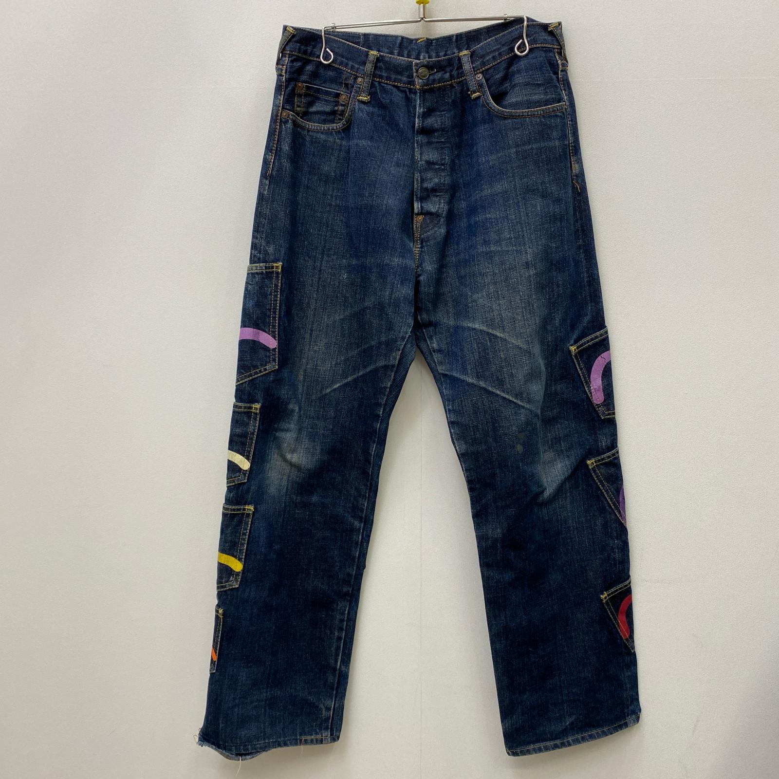 【中古】EVISU | エヴィス MANY POCKET デニムパンツ インディゴ サイズ：34【加古川店】