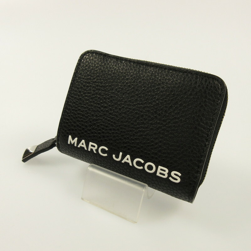 【中古】MARC JACOBS | マークジェイコブス 二つ折り財布 4S5SMP078S01 ブラック【姫路東店】|お宝市番館