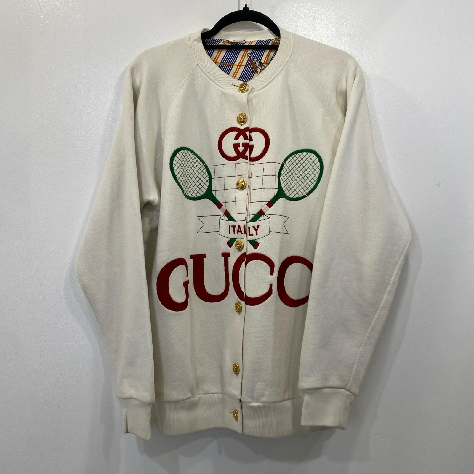 【中古】GUCCI | グッチ グッチ庭球 ジレー 581165 白いこと 大きさ：XS【姫路東店】
