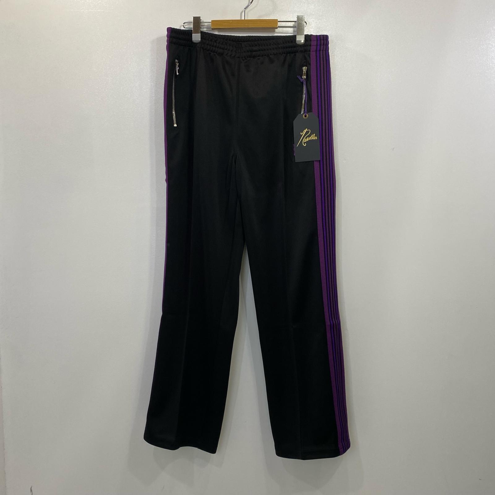 【中古】Needles | ニードルス TRACK PANT - MOONLOID EXCLUSIVE パンツ QV1668 ブラック サイズ：L【姫路東店】