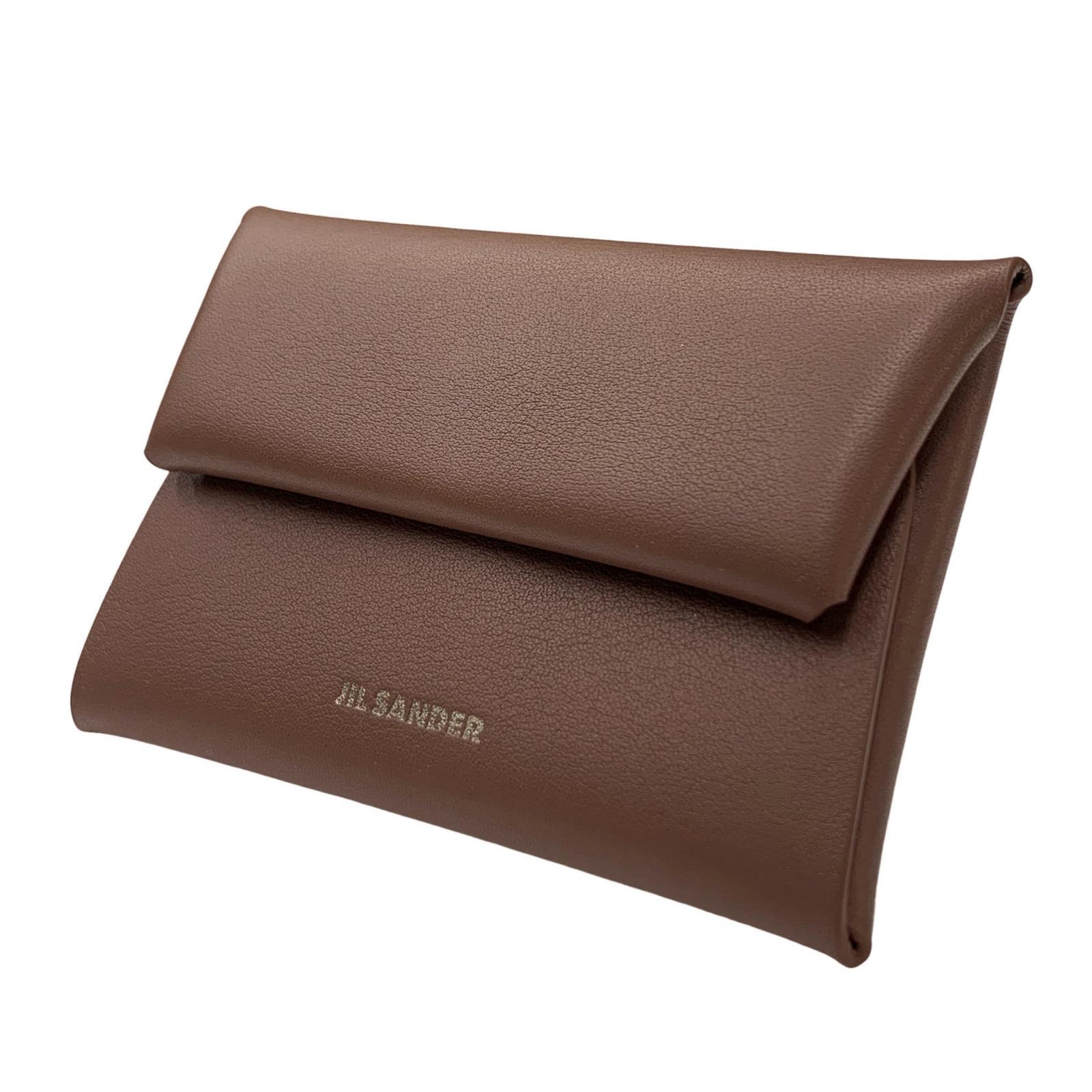 【中古】JIL SANDER | ジルサンダー J26UI0005 コインケース FOLDED COIN PURSE 赤銅色【瀬戸大橋店】