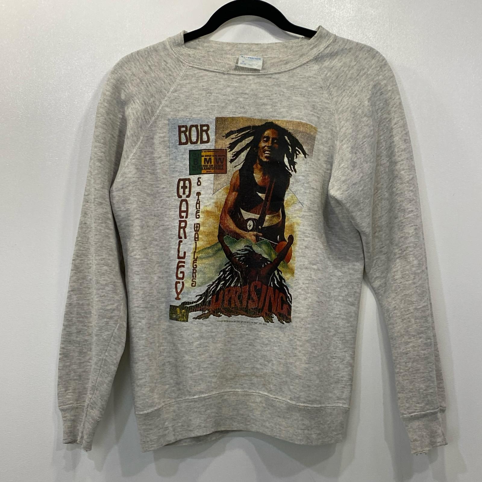 【中古】Hanes | ヘインズ Bob Marley 流汗 80s 薄墨色 大きさ：M【姫路東店】