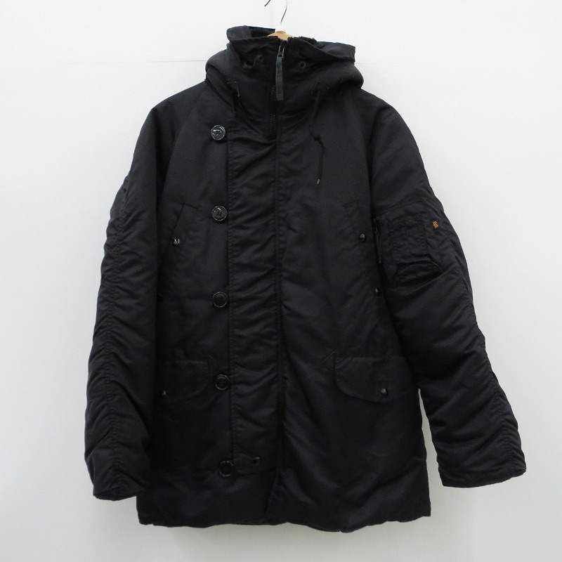 【中古】ALPHA | アルファ ミリタリー上衣 黒いこと 大きさ：M【瀬戸大橋店】