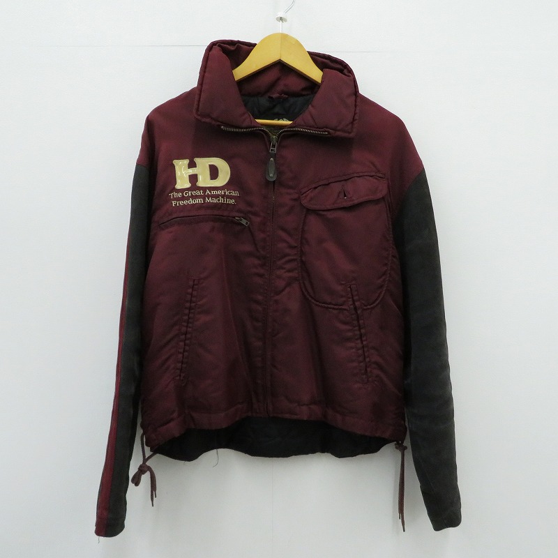 【中古】HARLEY-DAVIDSON | ハーレーダビットソン バイカージャケット その他アウター 40128 ボルドー/バーガンディー サイズ:L【瀬戸大橋店】