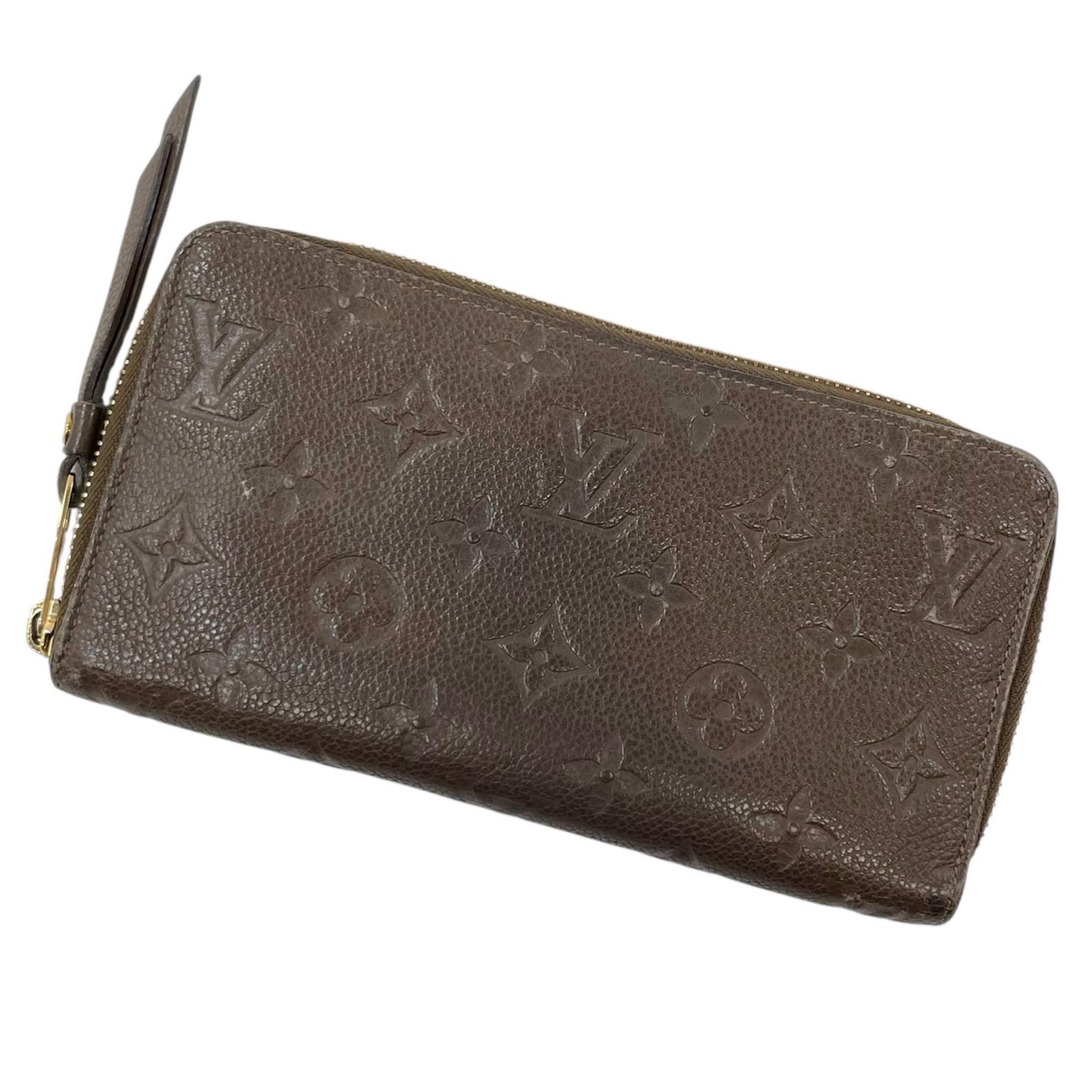 【中古】LOUIS VUITTON | ルイ・ヴィトン ポルトフォイユ スクレットロン モノグラム アンプラント ラウンドファスナー長財布 M93436 ブラウン【尾張小牧店】