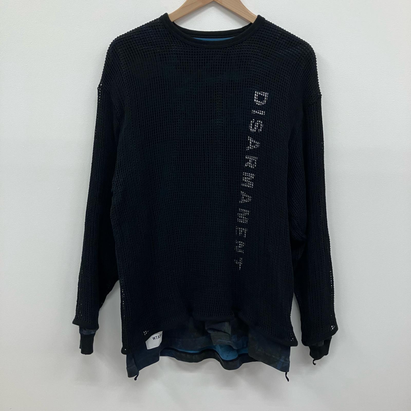 【中古】W)TAPS | ダブルタップス GHILL / LS カットソー 252ATDT-CSM13 黒いこと 大きさ：3【イオン広店】