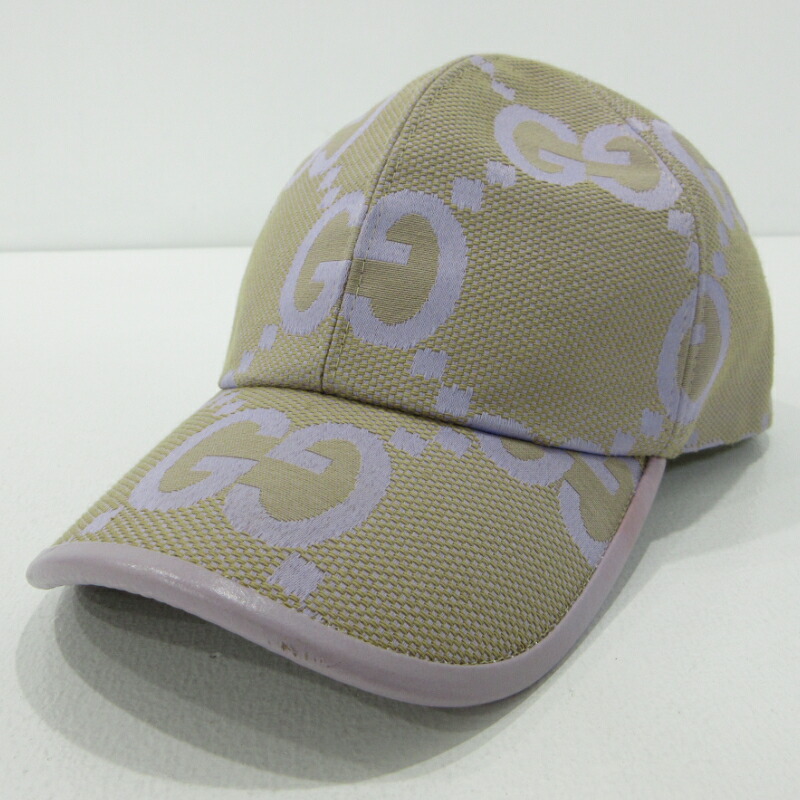 【中古】GUCCI | グッチ ジャンボGG ベースボールキャップ 735011・601491 パープル サイズ：XL【三重本店】｜お宝市番館