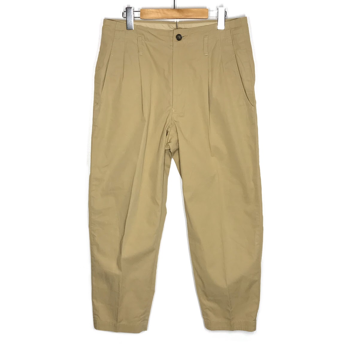 【中古】 MOJITO｜モヒート　タックパンツ パンツ ベージュ サイズ：L【倉吉店】