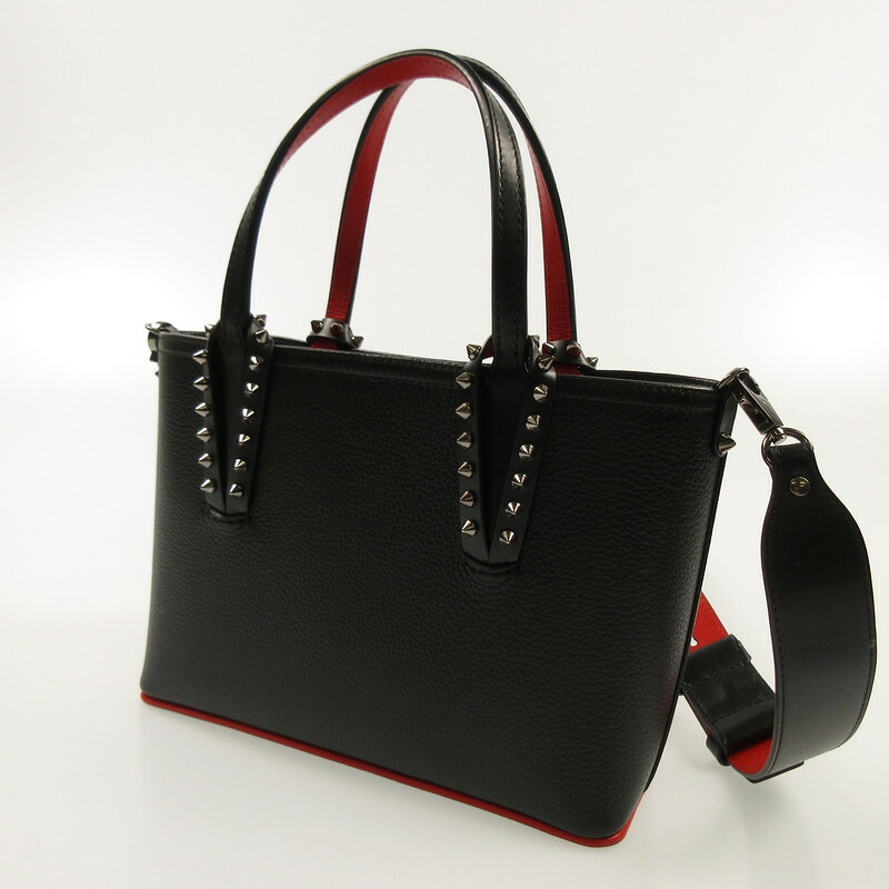 【中古】Christian Louboutin | クリスチャンルブタン Cabata 余分の物御徒面子 1205054 黒いこと【姫路東店】