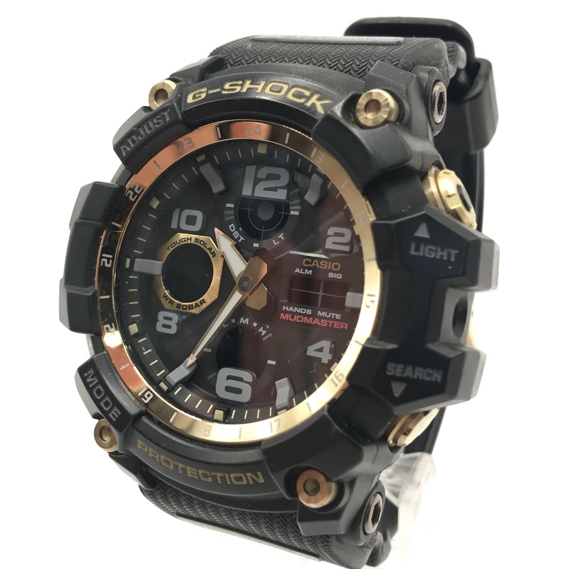 【中古】G-SHOCK | ジーショック MASTER OF G-LAND アナデジ電波ソーラー 腕時計 GWG-100GB-1AJF ブラック×ゴールド【倉吉店】