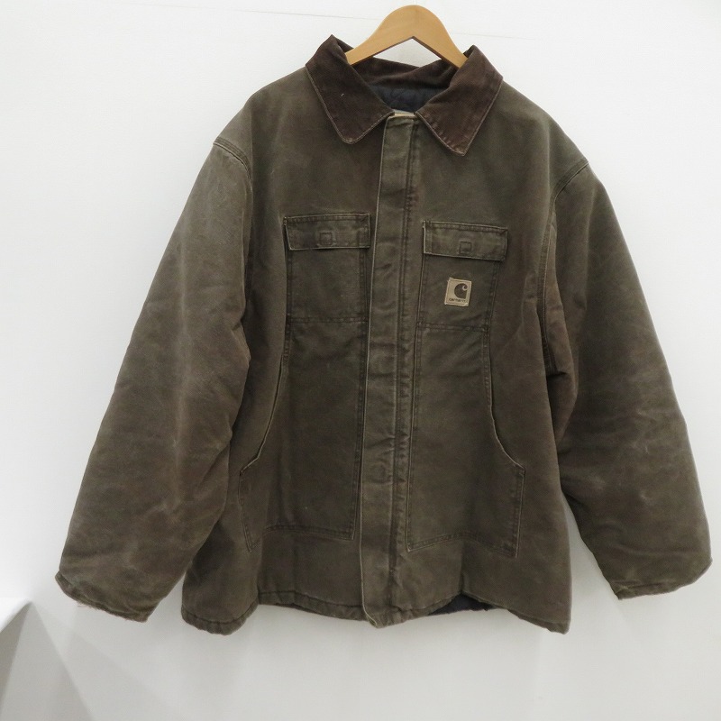 【中古】Carhartt | カーハート トラディショナルジャケット 00s C26CHT サイズ：3XL ブラウン【瀬戸大橋店】｜お宝市番館 14,058円