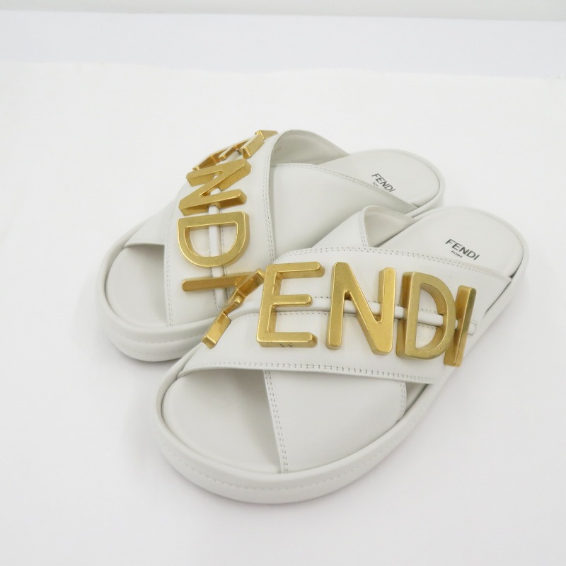 【中古】FENDI | フェンディ サンダル 白いこと 大きさ：EU36【瀬戸大橋店】