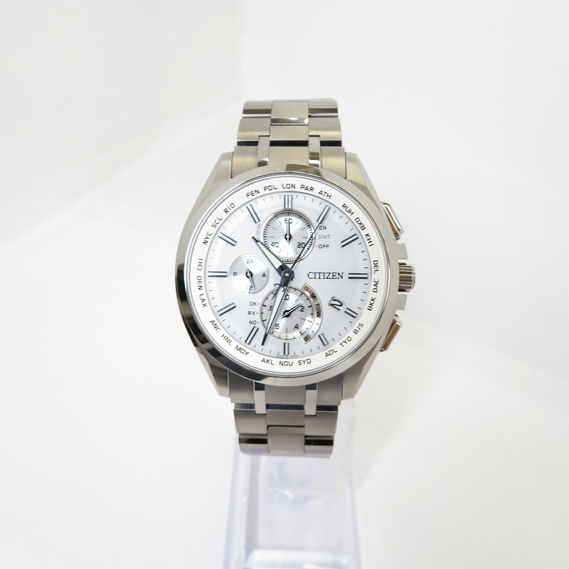 【中古】CITIZEN | シチズン アテッサ 腕時計 アナログ電波ソーラー H804-T018696 シルバー【瀬戸大橋店】