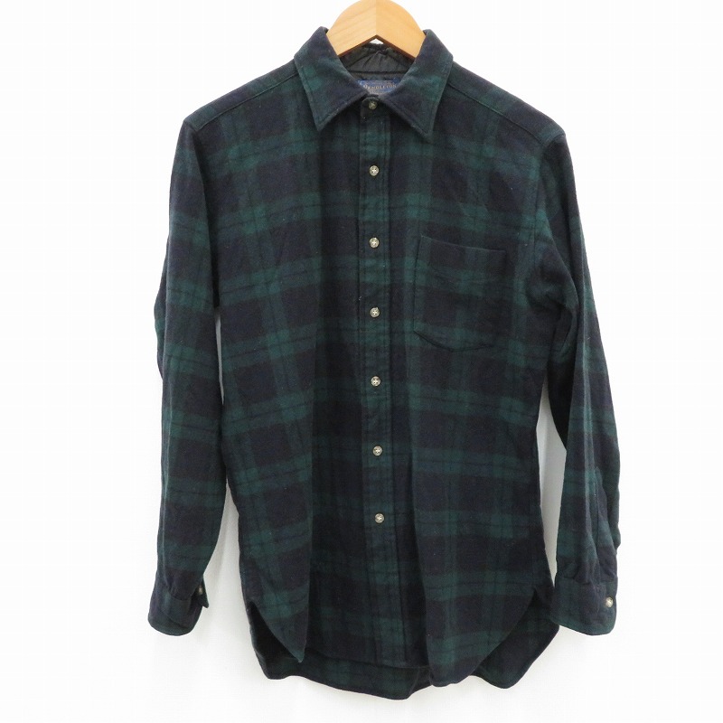 【中古】PENDLETON | ペンドルトン USA製 長袖プルオーバー 緑であること 大きさ：M【瀬戸大橋店】
