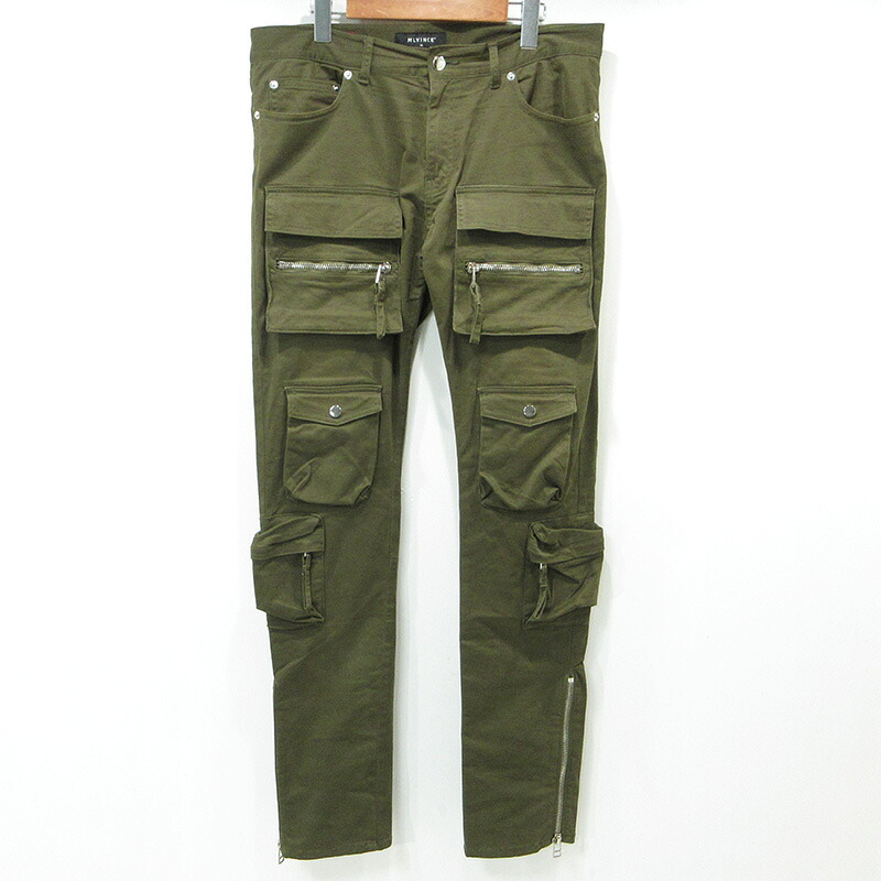 【中古】 MLVINCE | メルヴィンス TYPE-2 SLIM CARGO PANTS タイプ２スリムカーゴパンツ カーキグリーン サイズ：34【三重本店】