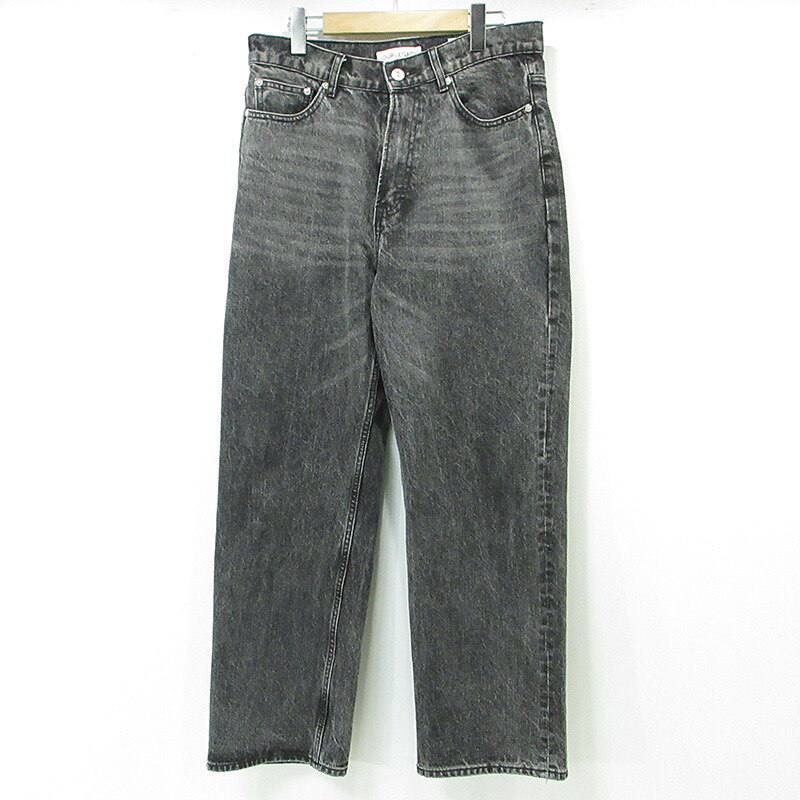 【中古】Our Legacy | アワーレガシー THIRD CUT サードカット USED加工ジップフライデニムパンツ ブリーチ加工 M4215TWB グレー ブラック系 サイズ：46【三重本店】 24,360円