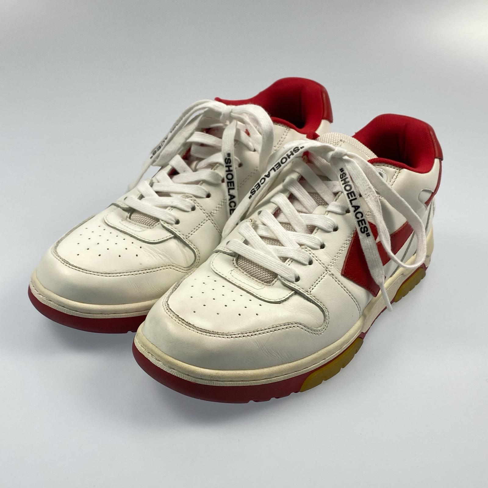 【中古】OFF-WHITE | オフホワイト OUT OF OFFICE スニーカー OMIA189F20LEA0010125 EU44 ホワイト【姫路東店】