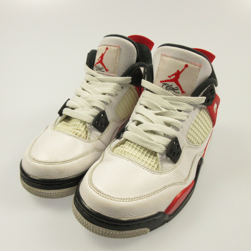 【中古】NIKE | ナイキ AIR JORDAN 4 RETRO スニーカー 408452-161 ホワイト 24cm【姫路東店】
