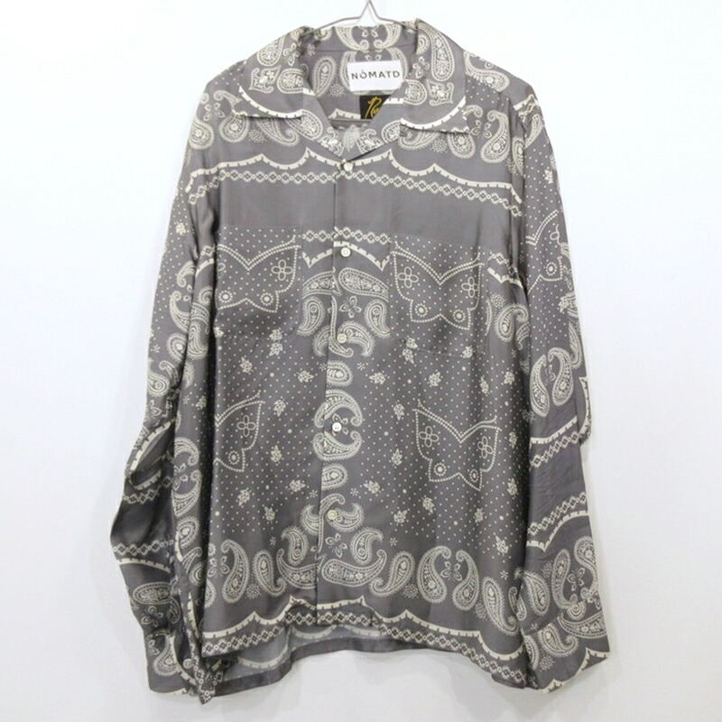 【中古】Needles | ニードルス NOMA t.d. Papillon Open Collar Shirt 長袖シャツ N38-NN01 &times;NOMA t.d. サイズ：4【姫路東店】｜お宝市番館
