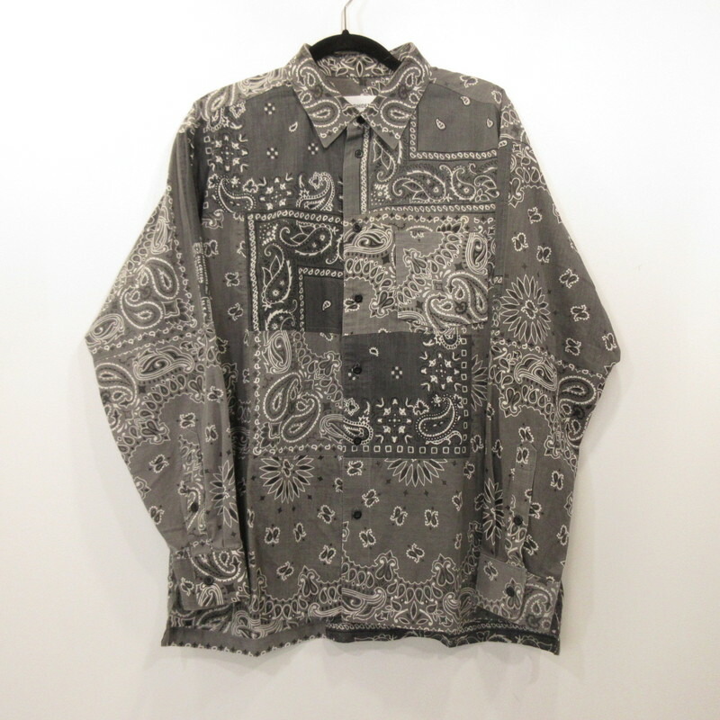 【中古】MIYAGIHIDETAKA | ミヤギヒデタカ Bandana Shirt 長袖プルオーバー 大いさ：2【姫路東店】 トップス-カジュアルシャツ-メンズファッション
