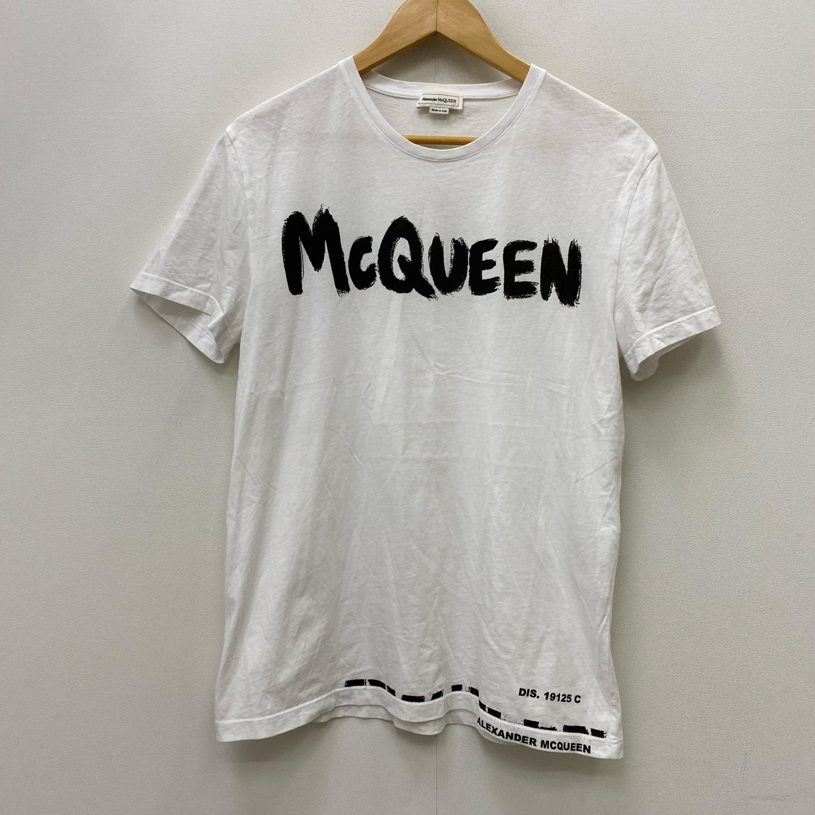 【中古】Alexander McQueen | アレキサンダーマックイーン グラフィティ ロゴタイプ 国内置き目品 半袖Ｔシャツ 622104 QSZ57 白いこと 大きさ：M【加古川店】